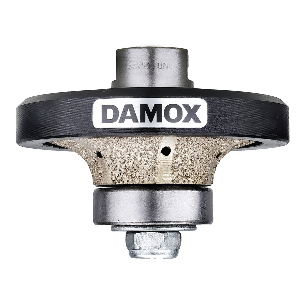 1/2" Demi Bullnose Diamond Hand Profile Wheel, Hand Profiler, Router Bit, 5/8-11 Thread, for Granite, Concrete, Marble, and Countertop Edge