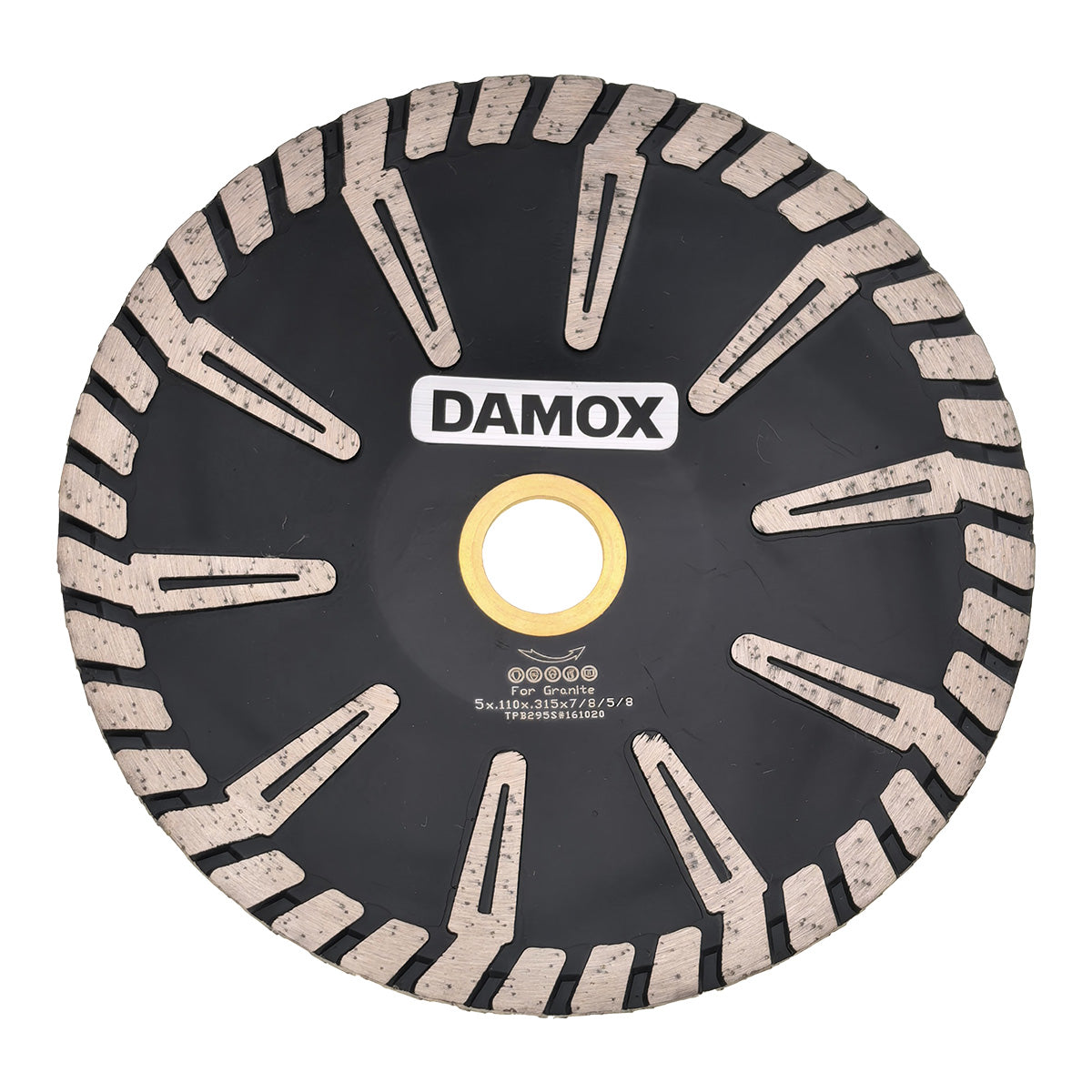 5" Diamond Contour blade, Turbo Rim, Curve Cutting Blade, for Granite, Marble and Concrete Sink Holes